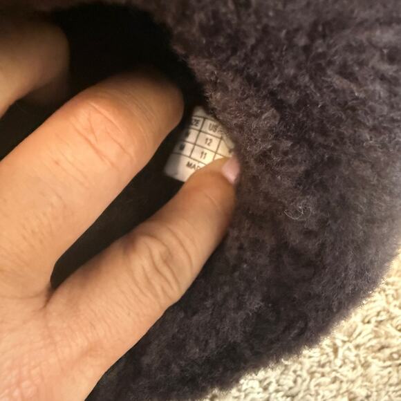 Auswool Australia Brown Leather Aussie Sheepskin Unisex Brown Slippers Size 12 - Picture 11 of 11